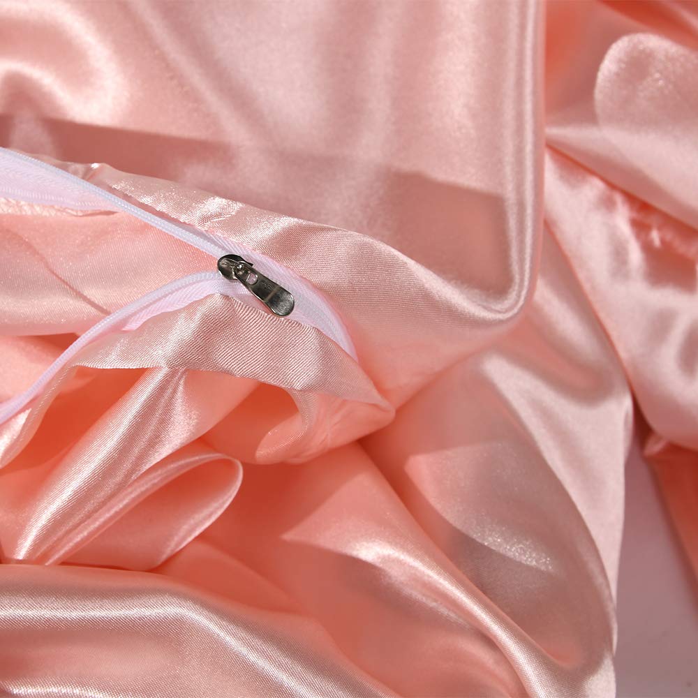 Erosebridal Hotel Pink Duvet Cover Twin/Single Silk Lik