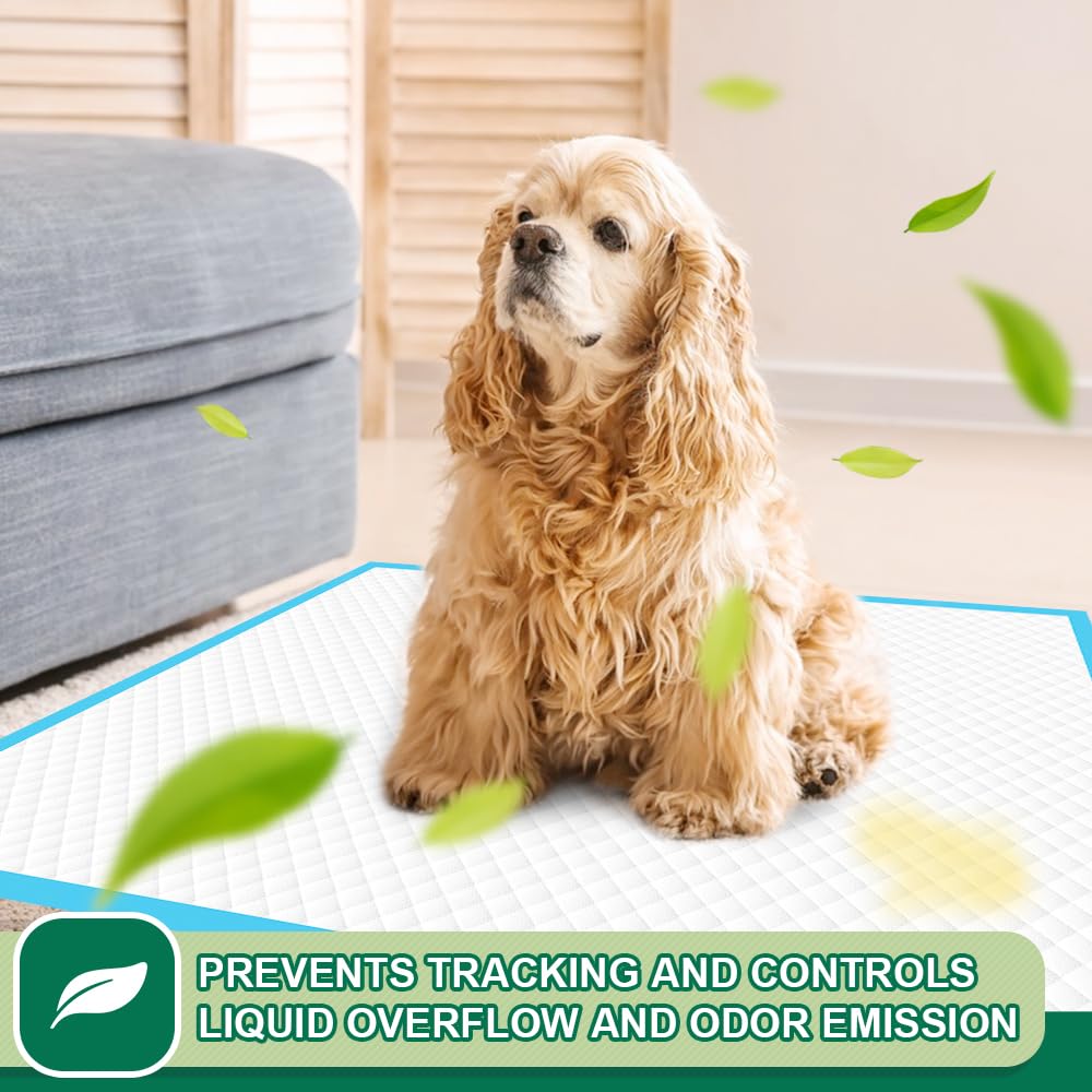 Puppy Pee Pads 22x23-100 Count | Dog Pee Training Pads Super Absorbent &amp; Leak-Proof | Disposable Pet Piddle and Potty Pads for Puppies | Dogs | Doggie| Cats | Rabbits