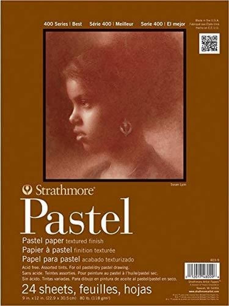 403180 80-Pound 24-Sheet Assorted Color Pastel Paper Pad, 18 by 24-Inch