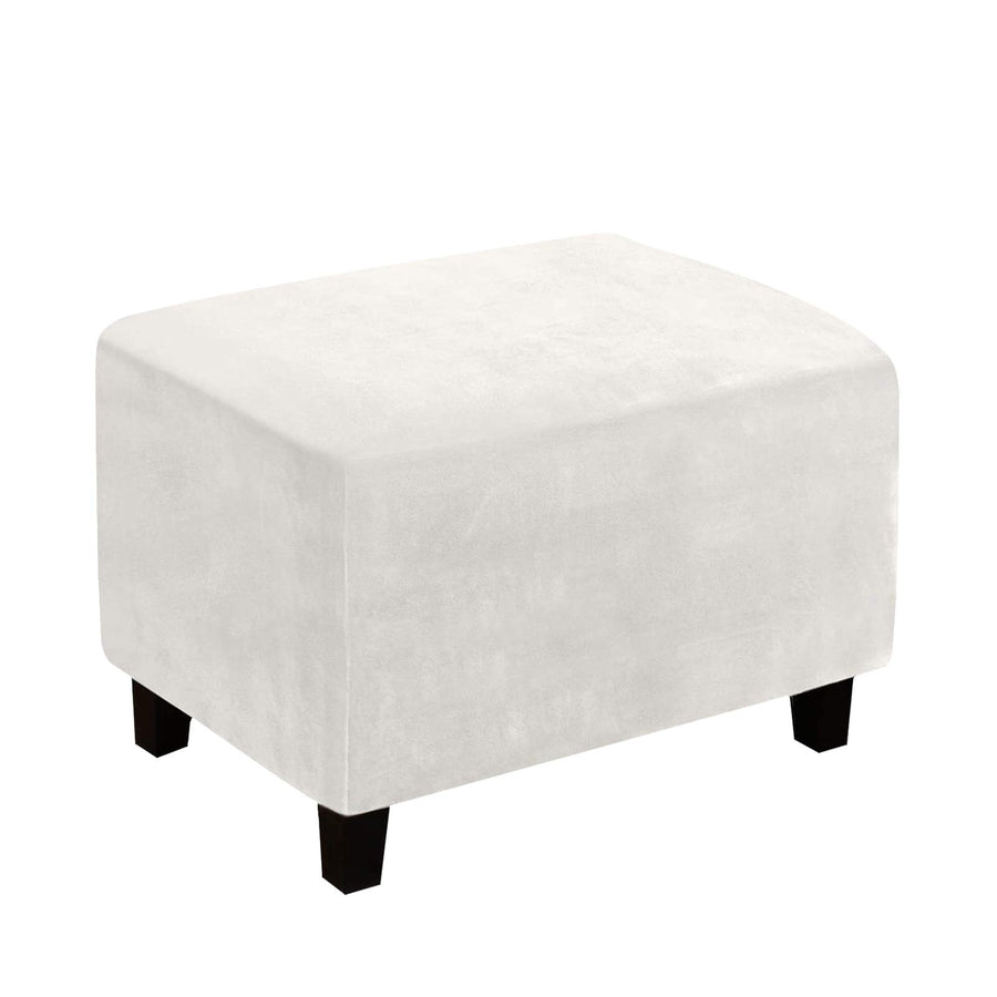 Velvet Ottoman Cover, Rectangle Footstools Covers Stret