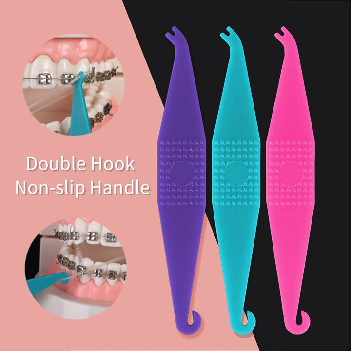 20 Pack Dental Elastic Rubber Bands Placers for Braces 