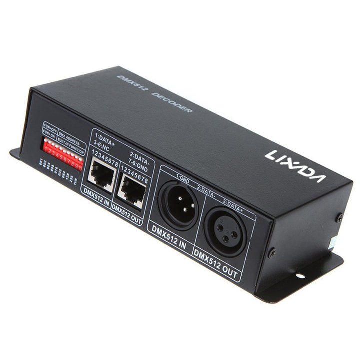 Lixada DC 12V-24V 3 Channel DMX Decorder LED Controller