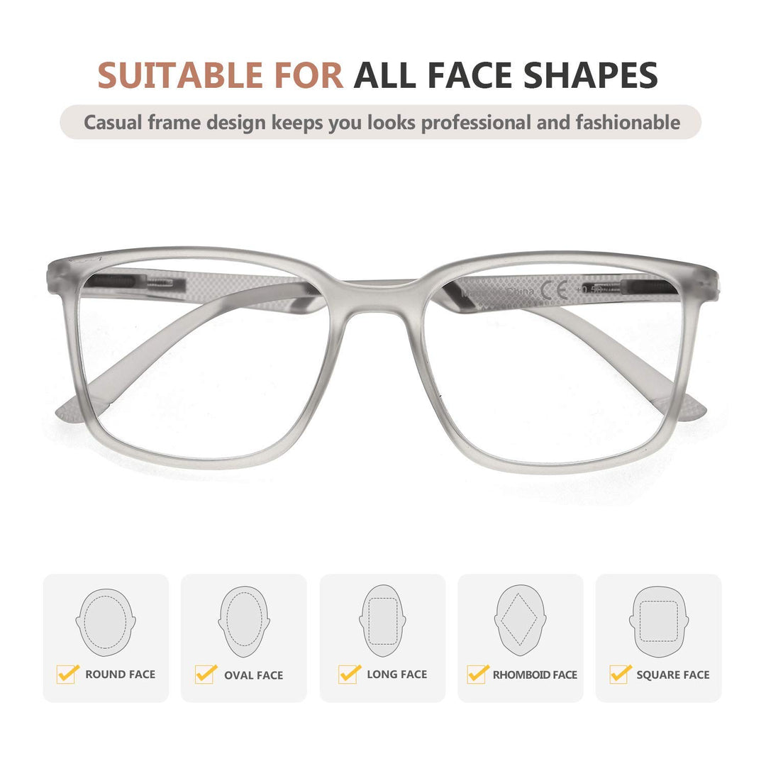 Eyekepper Large Frame Readers Spring Hinges Reading Gla