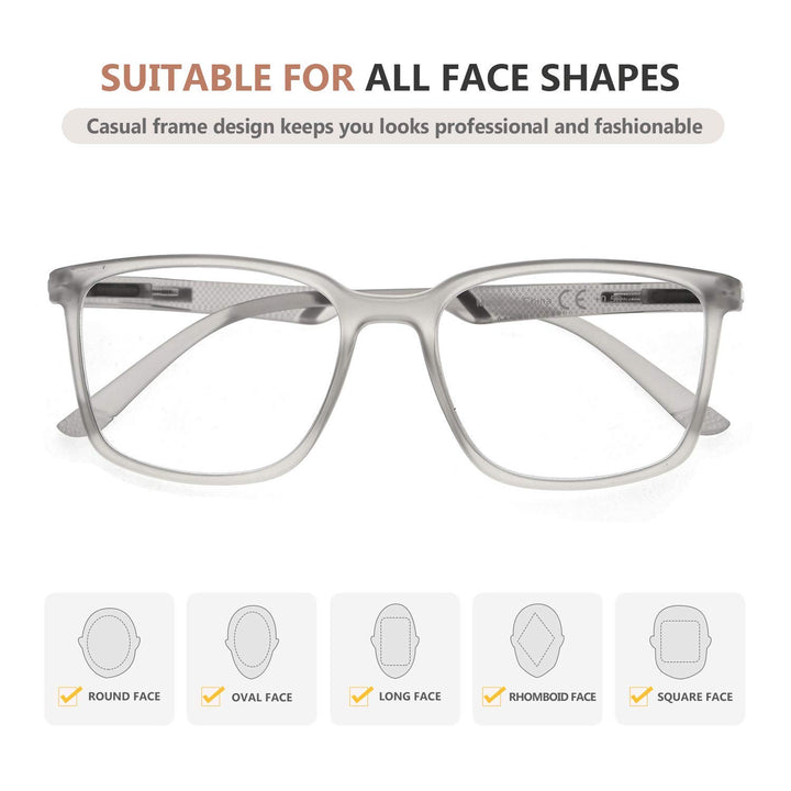 Eyekepper Large Frame Readers Spring Hinges Reading Gla