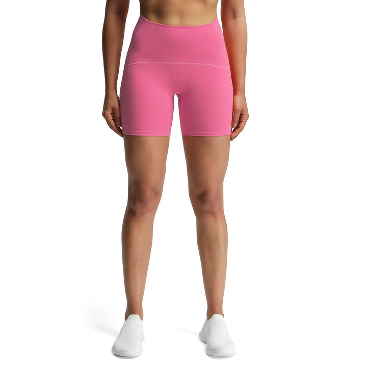 Aoxjox Scarlett Scrunch Workout Biker Shorts for Women Tummy Control High Rise Exercise Athletic Gym Running Yoga Shorts 6 (Navy, Small)