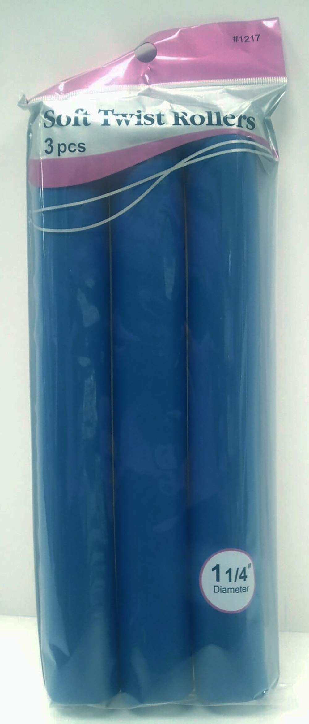 Soft Twist Rollers, Blue, 3 Count