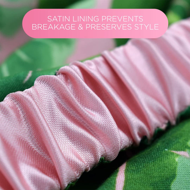 Satin Lined Headband, Tropical