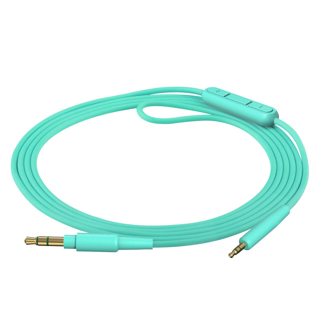 Geekria Audio Cable with Mic Compatible with Bose QuietComfort Ultra, QCSE, QC45, QC35 Gaming II, 700ANC Headphones Cable, 2.5mm to 3.5mm Replacement Stereo Cord with Inline Microphone (4ft/1.2m)