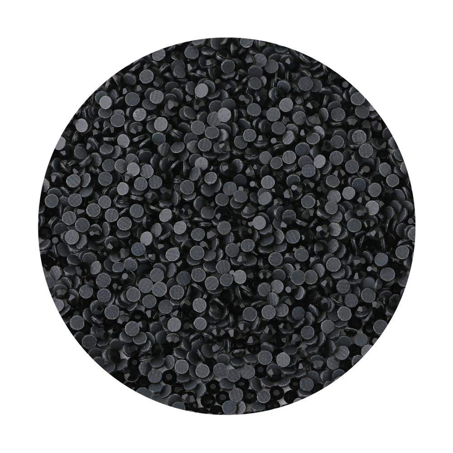 Crystal Hotfix Rhinestone,Machine Cut Stone 2880pcs/pkg (Black,SS6/2mm)