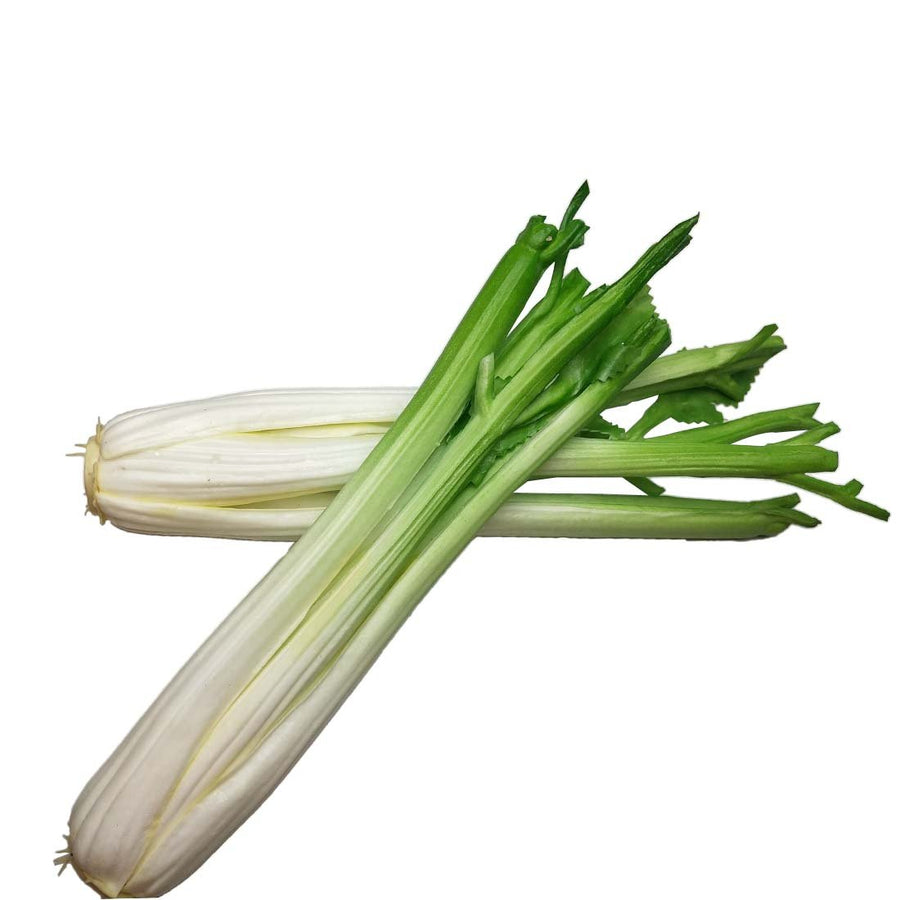 Celery, Artificial Vegetables, Green Fake Vegetables for Decoration, Home Decor Market Display Kids Toy Kitchen Decoration Celery Stick 2Pcs