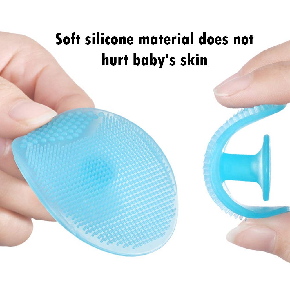 4 Piece Baby Hair Brush Set, Natural Soft Goat Bristles, Prevents &amp; Treats Cradle Cap, Wooden Comb, Baby Brush for Massage, Perfect Baby Registry Gift