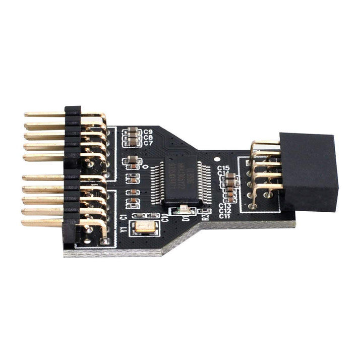 Motherboard 9pin USB 2.0 Header 1 to 2 Female Extension HUB Connector Adapter Port Multilier