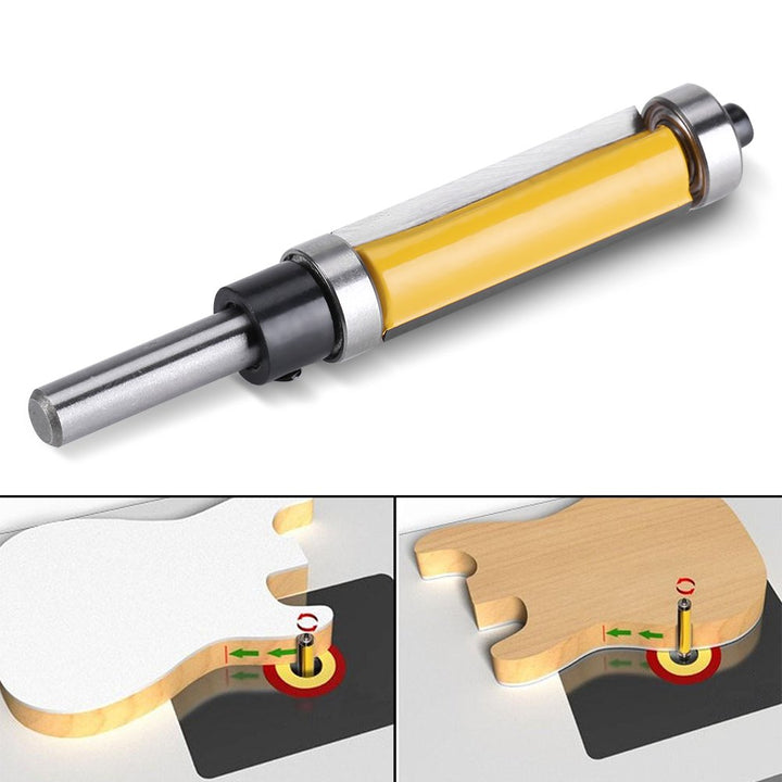 Flush Trim Router Bit Set, Top and Bottom Bearing Flush