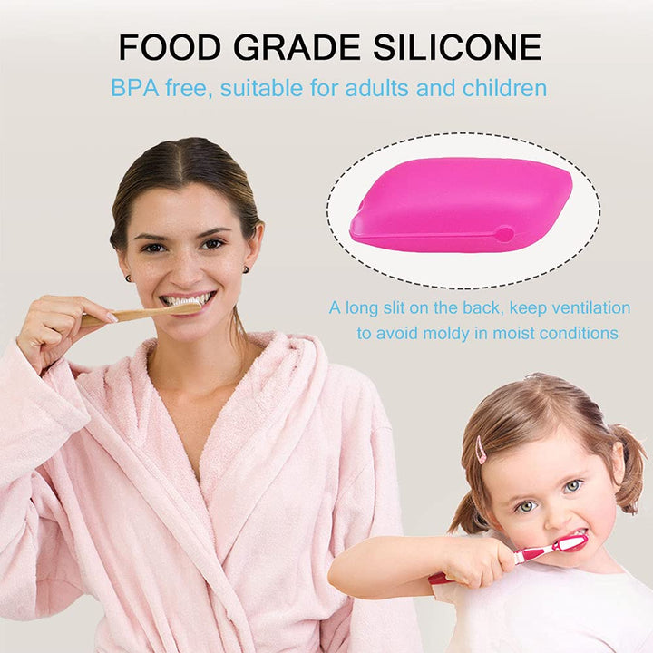 V-TOP Silicone Toothbrush Cover Case Pack of 12, Great 