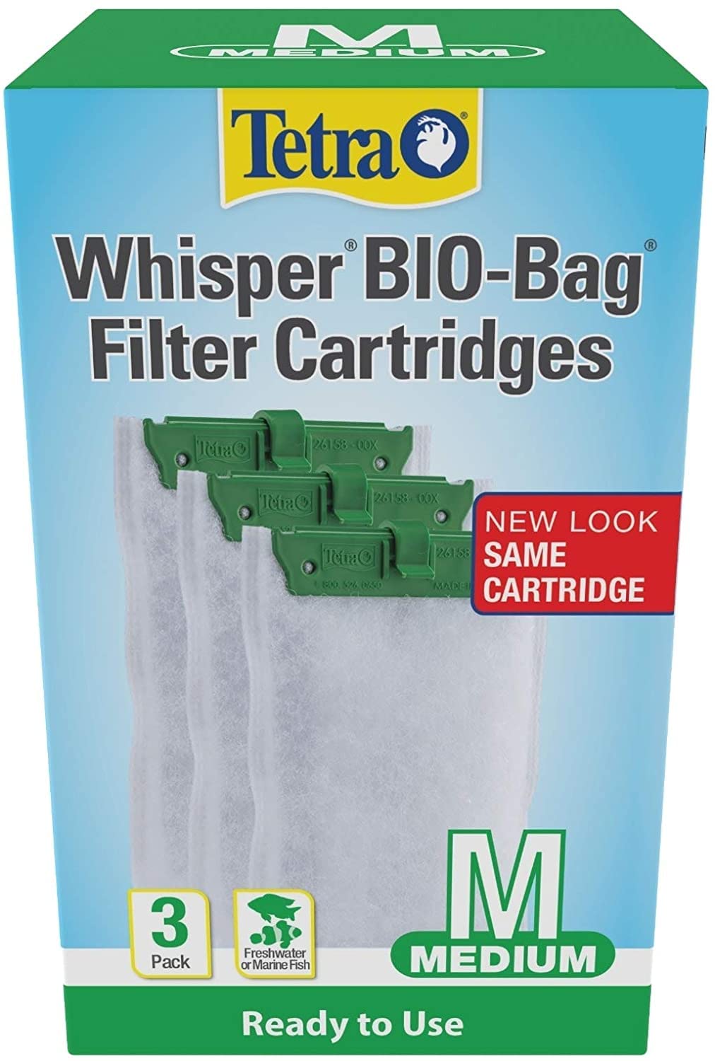 Whisper Bio-Bag Disposable Cartridges, Aquarium Filter Cartridges, 3 Count