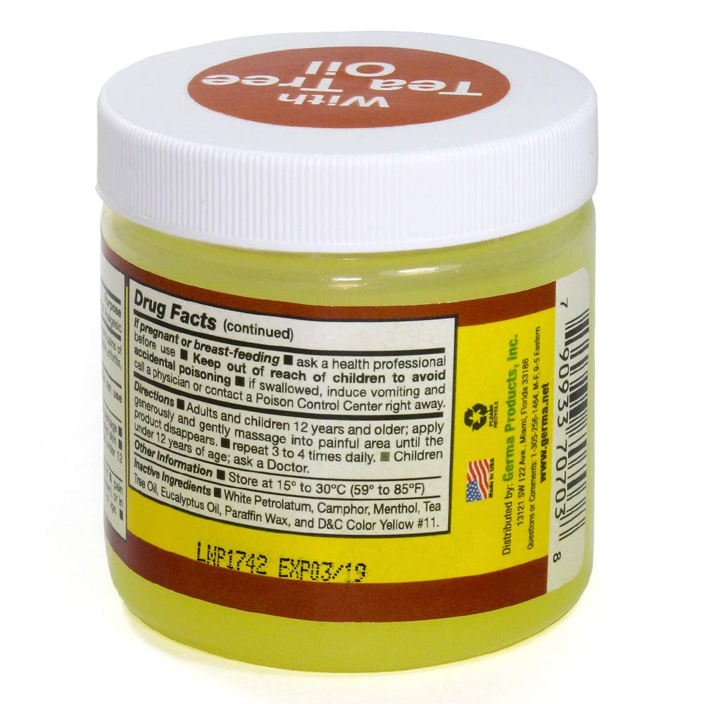 Germa Manteca Ubre Plus with Tea Tree Oil 3 oz. Jar