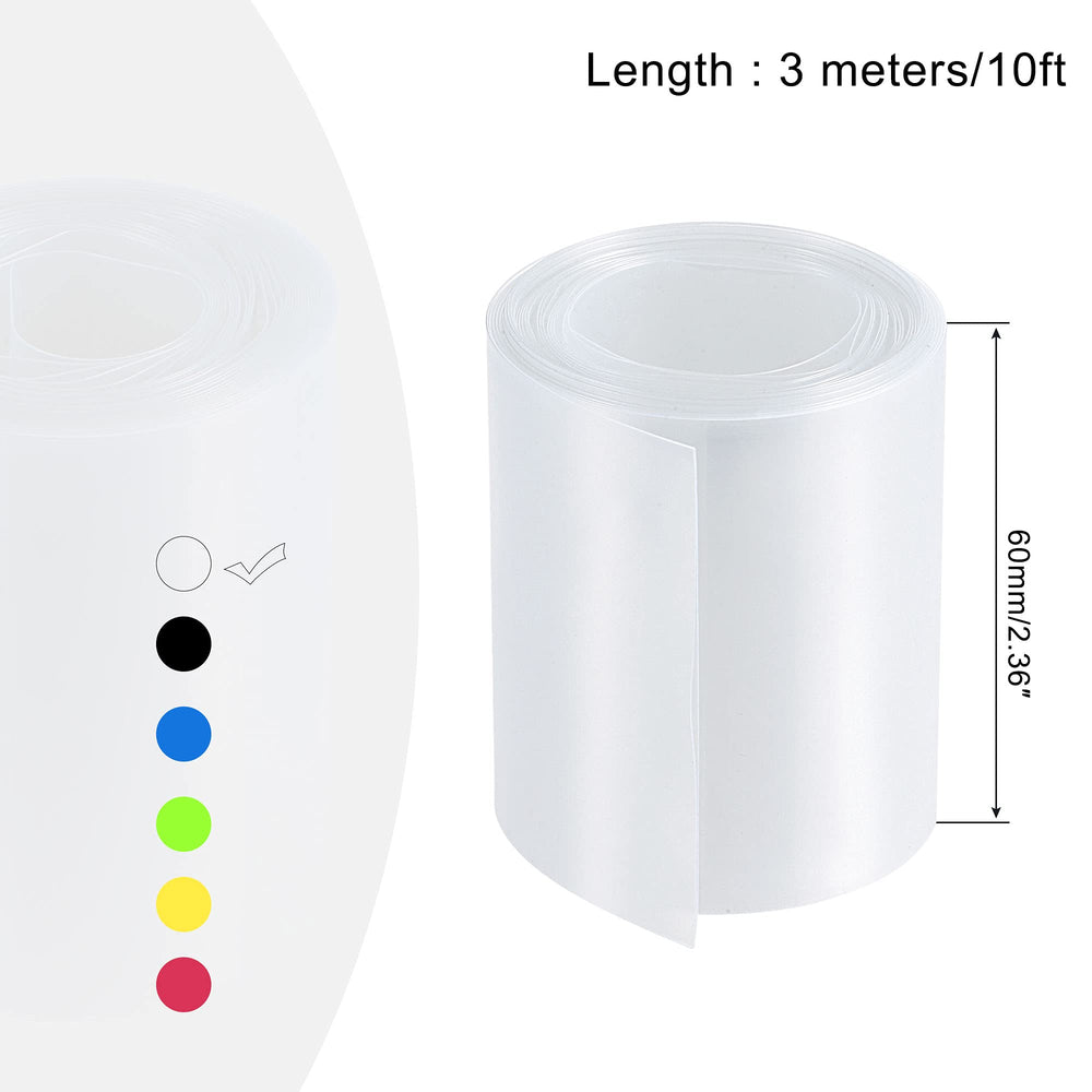 MECCANIXITY Battery Wrap PVC Heat Shrink Tubing 60mm Fl