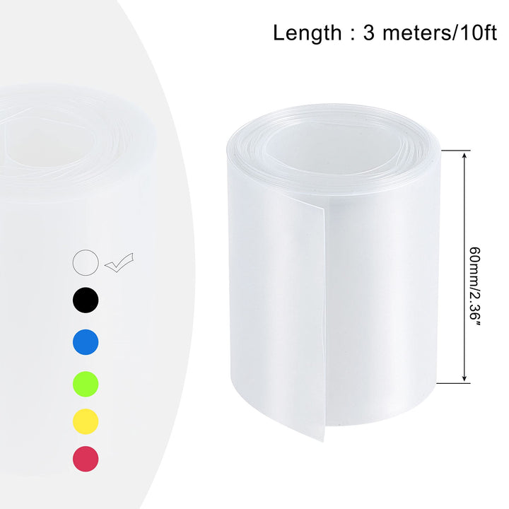 MECCANIXITY Battery Wrap PVC Heat Shrink Tubing 60mm Fl