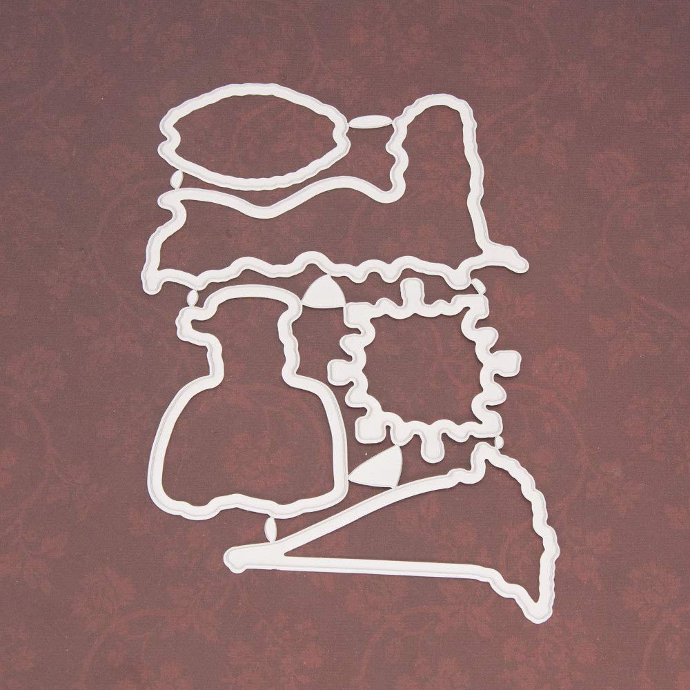 Mermaid Compass Ship Captain Lighthouse Pearl in Shell Clear Stamps and Dies Set, 6.1 by 7.5 Inch, DIY Scrapbooking Card Making Paper Crafts Silicone Stamps and Dies