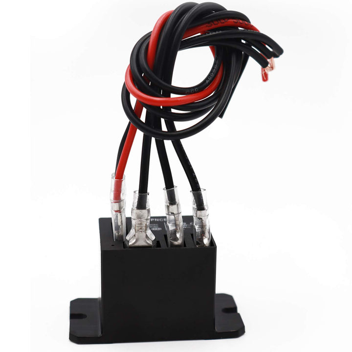 2PCS Power Relay DC24V Coil, 30A SPDT(1NO 1NC) 120 VAC with Flange Mounting and 10 Quick Connect Terminals Wires Mini Relay NT90-DC24V-10X