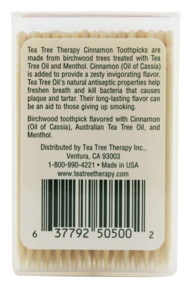 Tea Tree Therapy Cinnamon Toothpicks (1x100 CT)