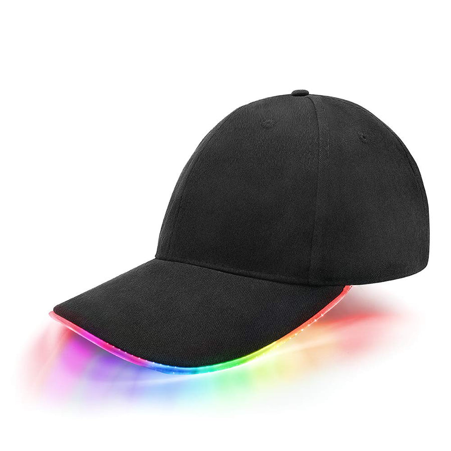 JIGUOOR LED Hat Light Up Baseball Cap Flash Glow Party 