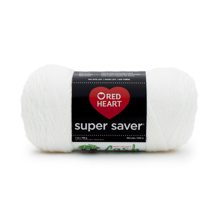 RED HEART Super Saver Yarn, White