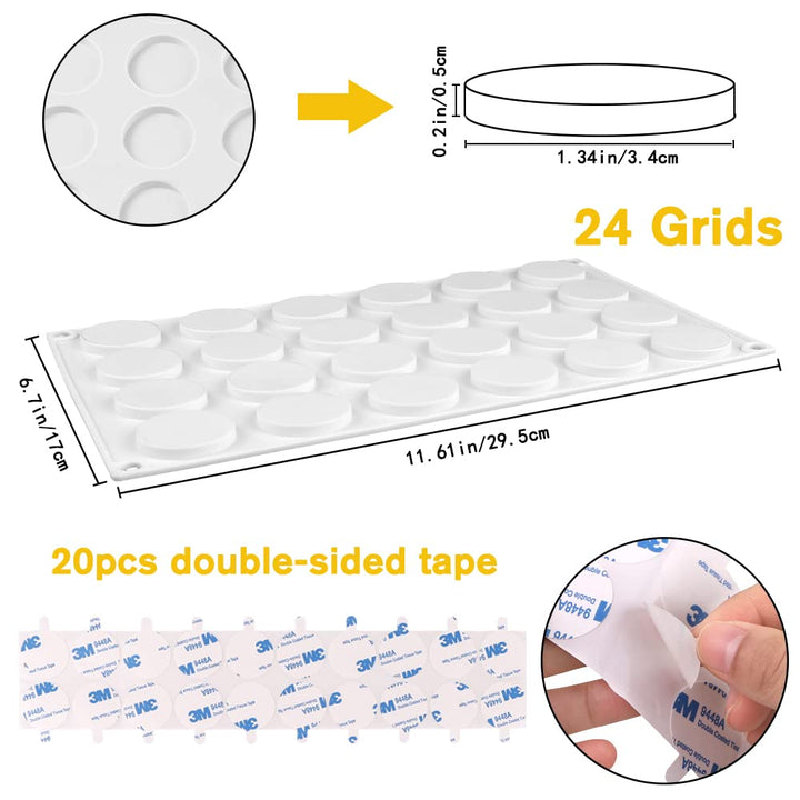 Wax Seal Stamp Mat Pads Silicone Molds for Wax Seal Stamp with Stickers for DIY Craft Adhesive Waxing