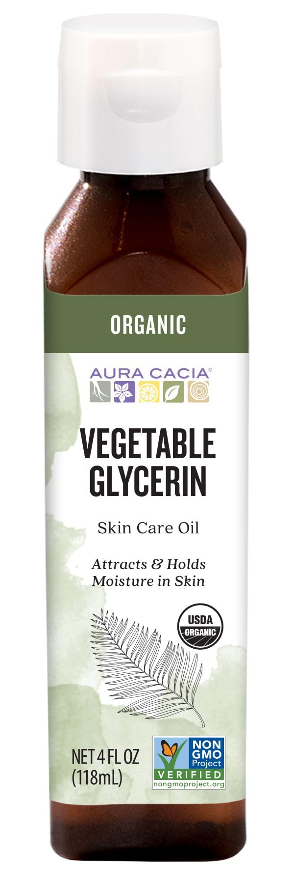 , Organic, Skin Care, Vegetable Glycerin, 4 fl oz (118 ml)