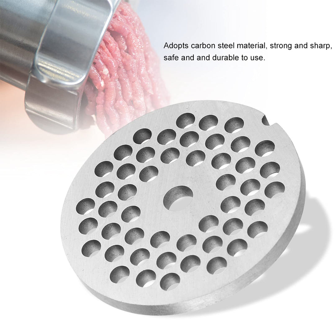 Meat Grinder Plates, Stainless Steel Meat Grinder Blade Mincer Meat Grinder Crusher Mincer Plate Disc with Hole for Kitchen Replacement Accessory (5mm)