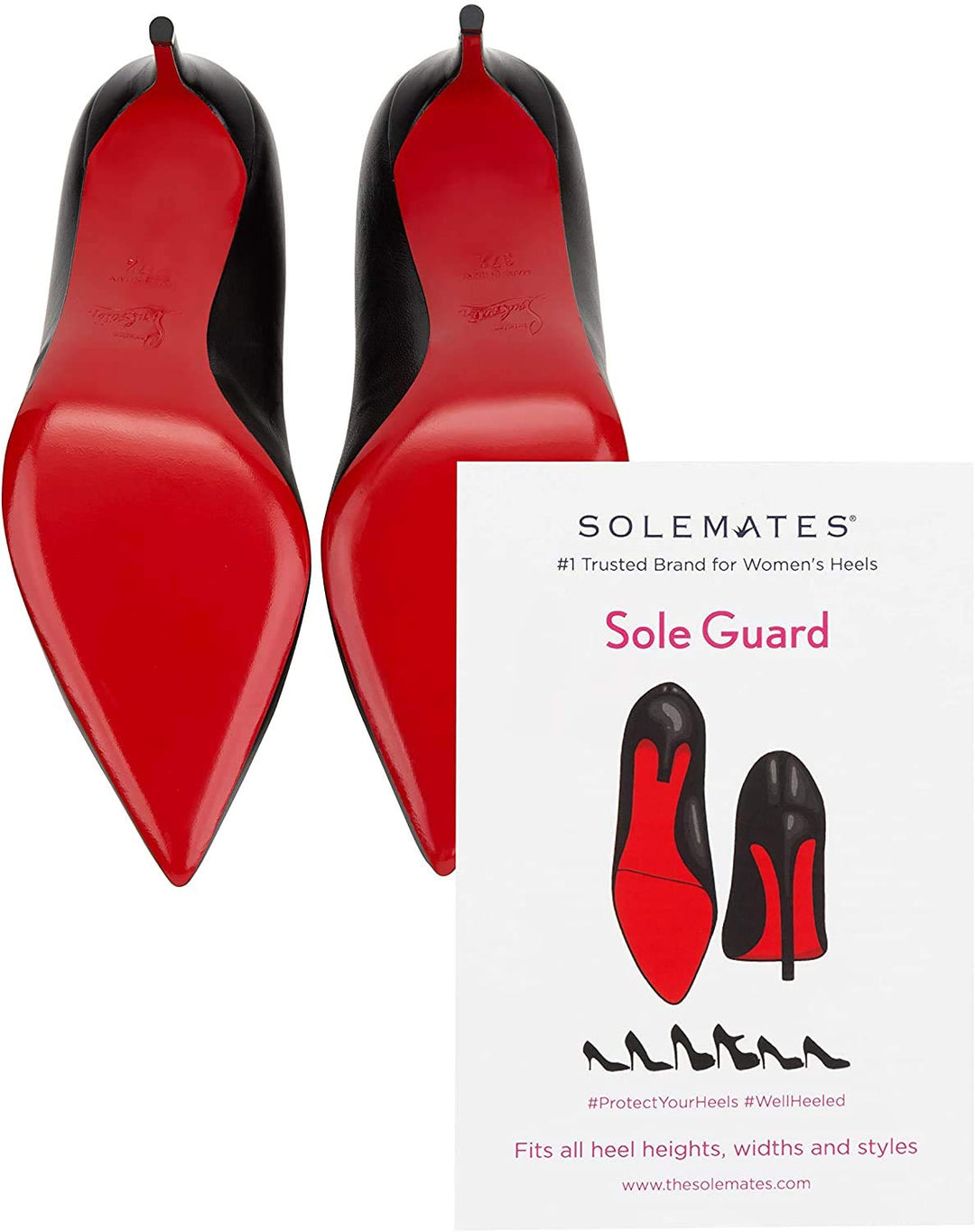 Sole Guard - 1 Set Pack (2 Sheets) - 4x6 Crystal Clear 3M Sole Sticker and Sole Protector for Christian Louboutin, Jimmy Choo and Designer Shoes