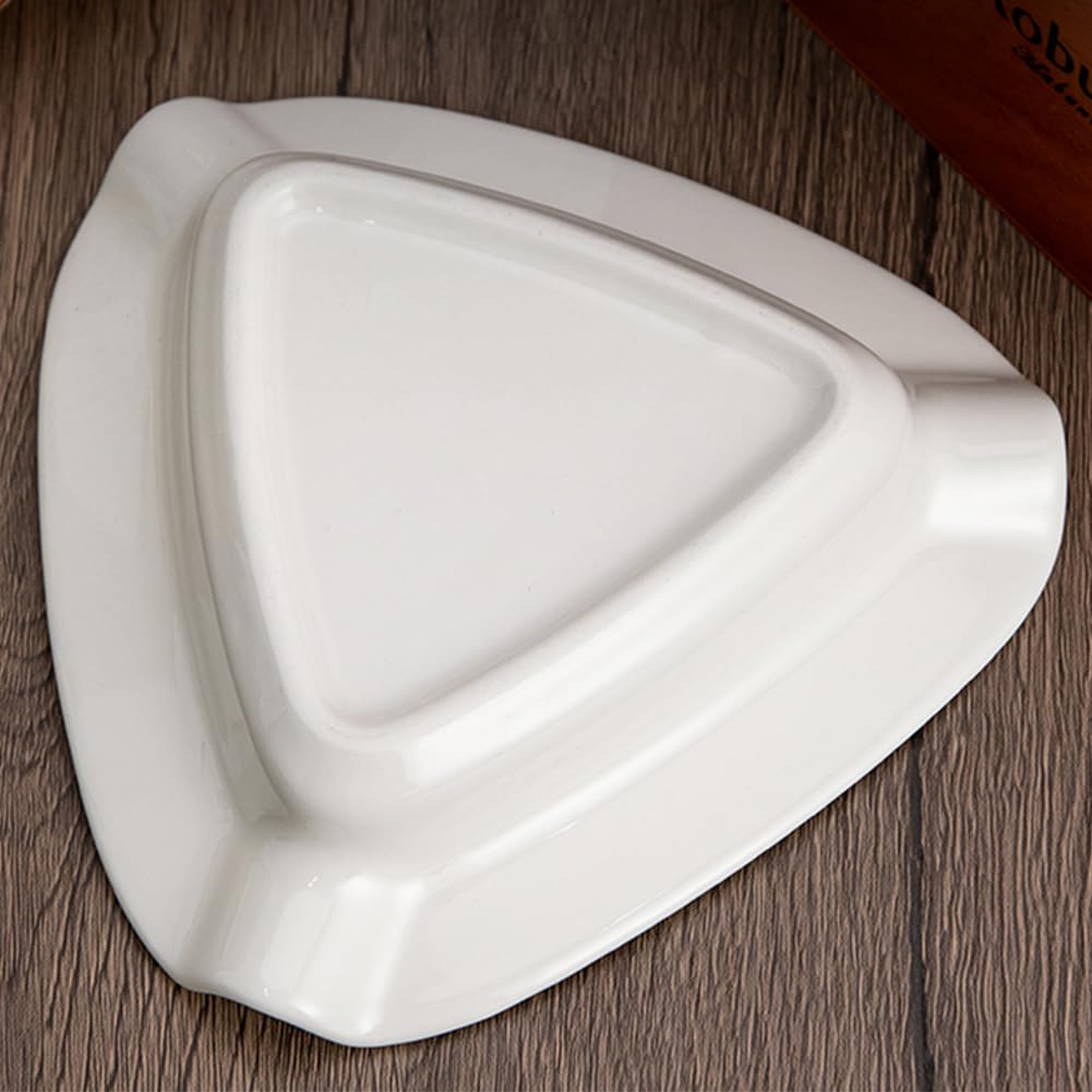 amp; Cigar Ashtray Large Outdoor Ceramics Cigars Ashtray for Patio/Outside/Indoor Ashtray (yellow)