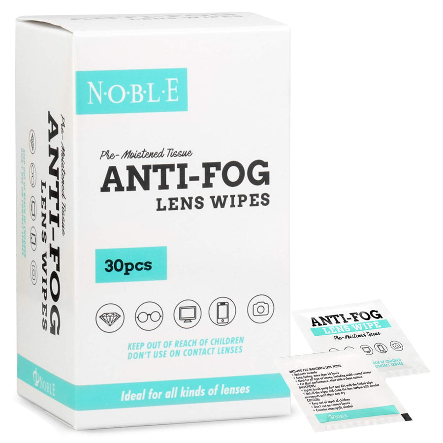 Noble Anti-Fog Pre-Moistened Lens and Screen Cleaning W