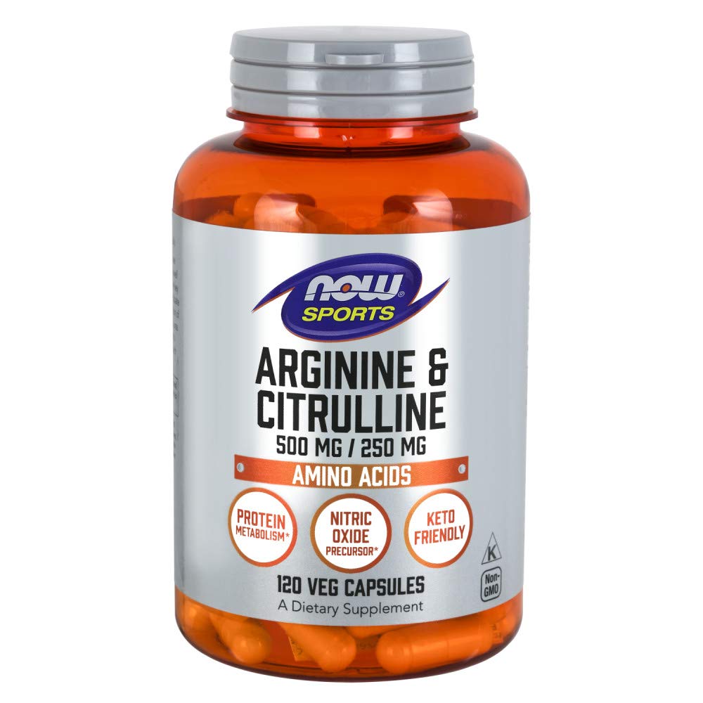 Now Foods Arginine &amp; Citrulline Veg Capsules, 1
