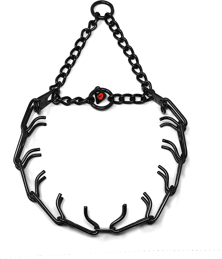 HS HERM. SPRENGER GERMANY Black Stainless Steel Prong Dog Training Collar Ultra-Plus Pet Pinch Collar No-Pull Collar for Dogs Anti Pull Training Collar Made in Germany 3.2mm x 23in Medium