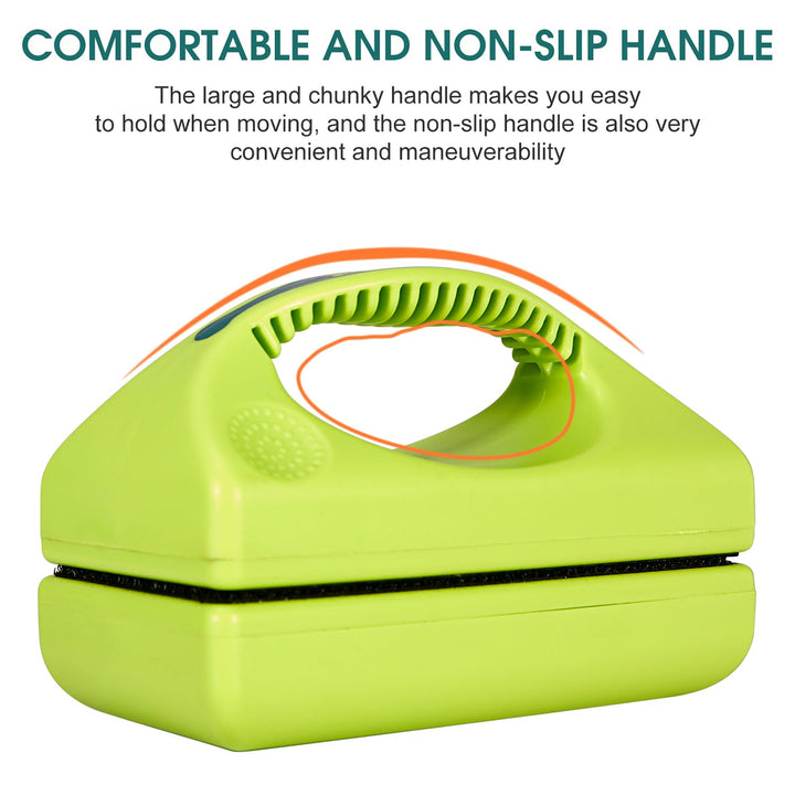 Magnetic Aquarium Fish Tank Cleaner, Fish Tank Glass Cleaner, Floating Clean Brush with Handle Design (XL)