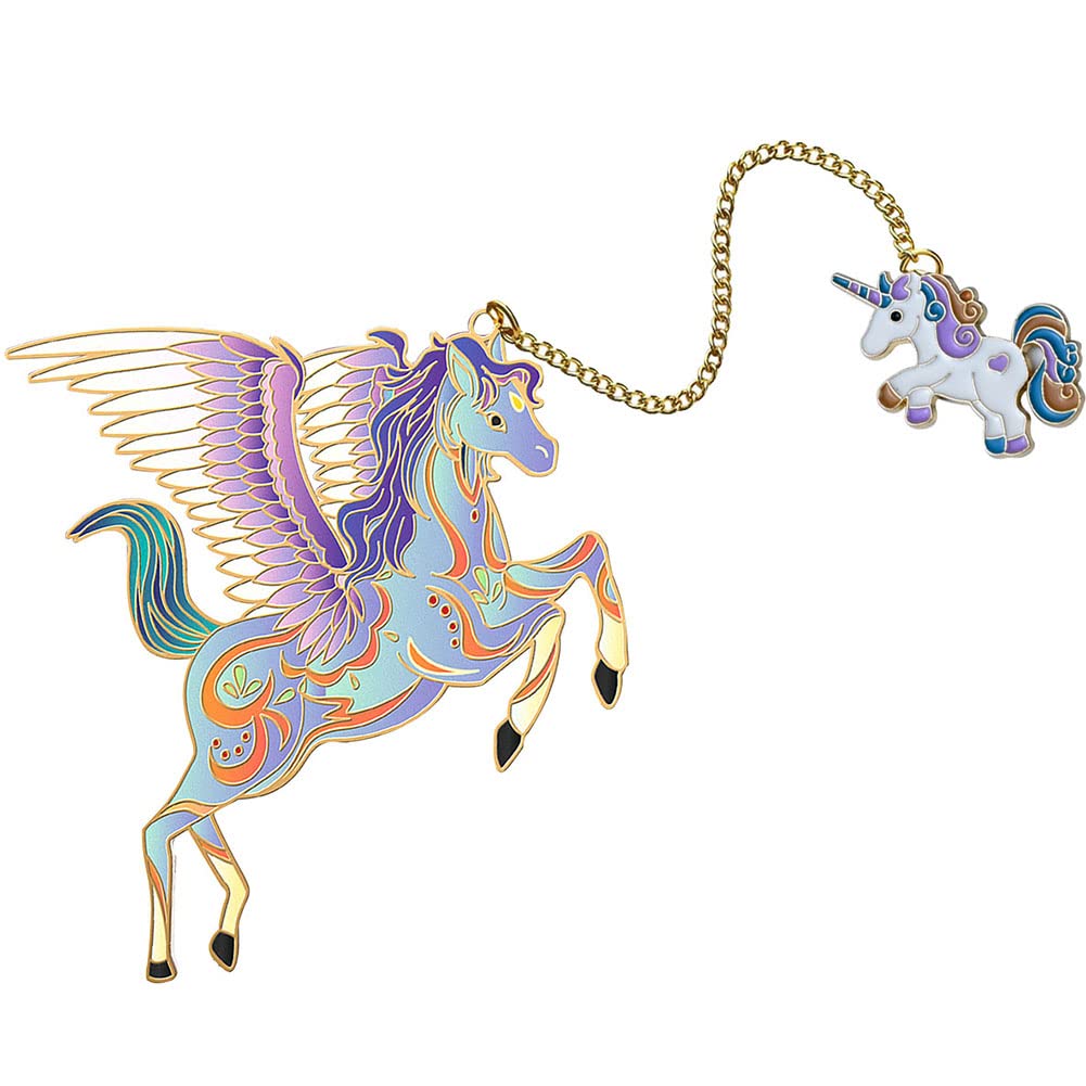 Unicorn Bookmark Cute Metal Bookmarks for Kids Book Lovers Girls Exquisite Anime Book Markers Readers Gift Best Friends -U2