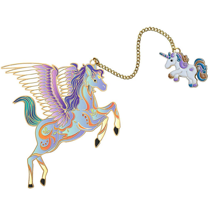Unicorn Bookmark Cute Metal Bookmarks for Kids Book Lovers Girls Exquisite Anime Book Markers Readers Gift Best Friends -U2