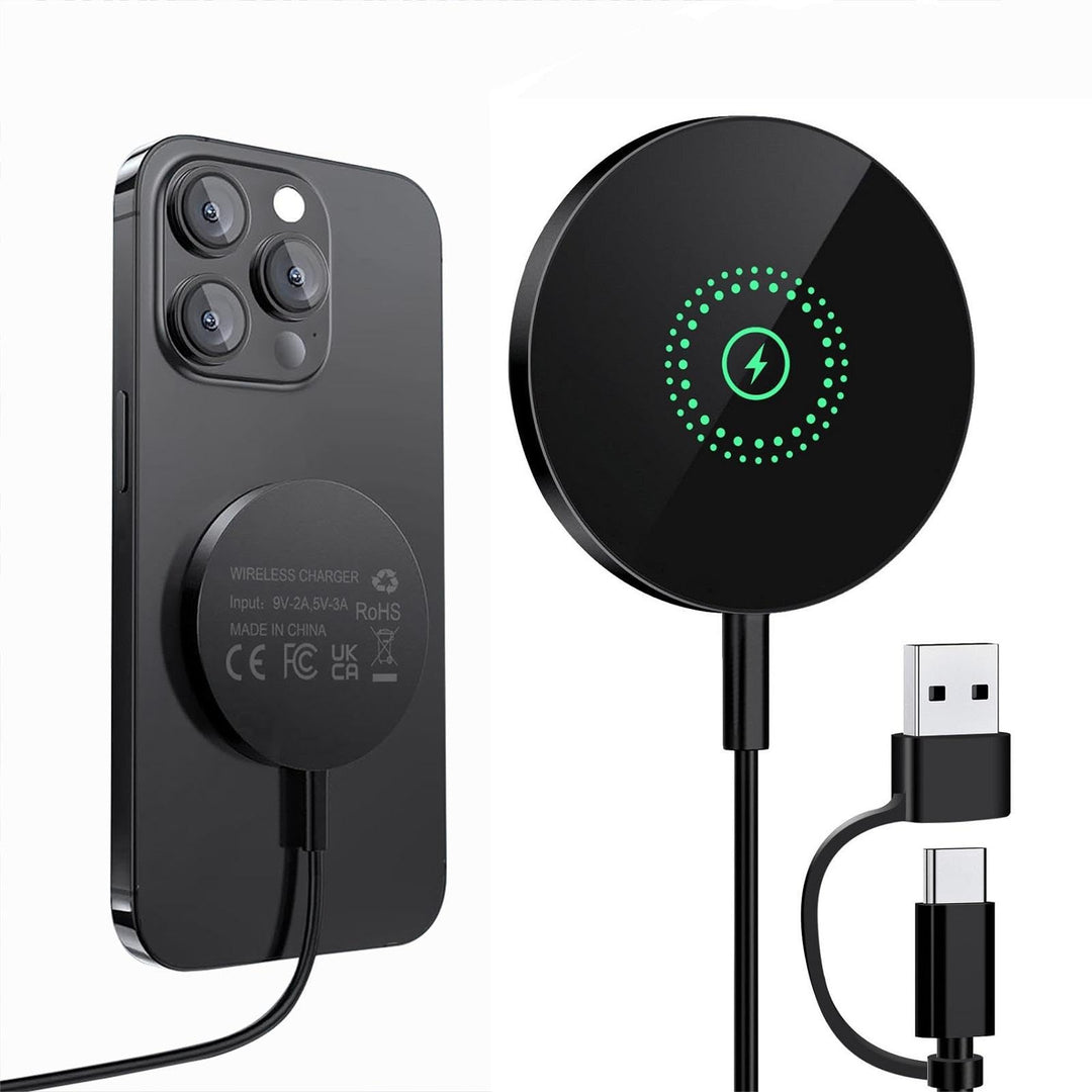 3 in 1 Wireless Charger DINTNCCM Fast Charging Station Foldable Stand for iPhone 12/13/14/15 Pro/Pro Max/11/XS/XR/8, AirPods, Apple Watch 9/Ultra/8/7/SE/6/5/4/3/2 (Black- for Apple)