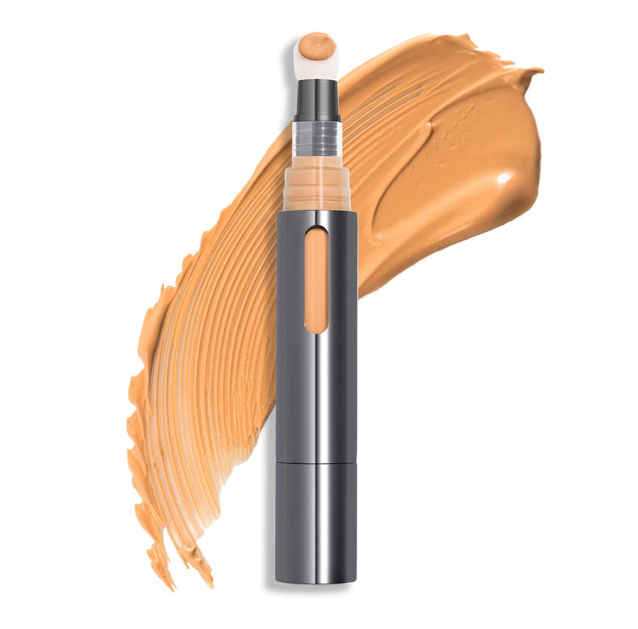 Cushion Complexion 5-in-1 Skin Perfector Concealer Color Correcting Highlighter Blur & Brightener Foundation, 300 Honey