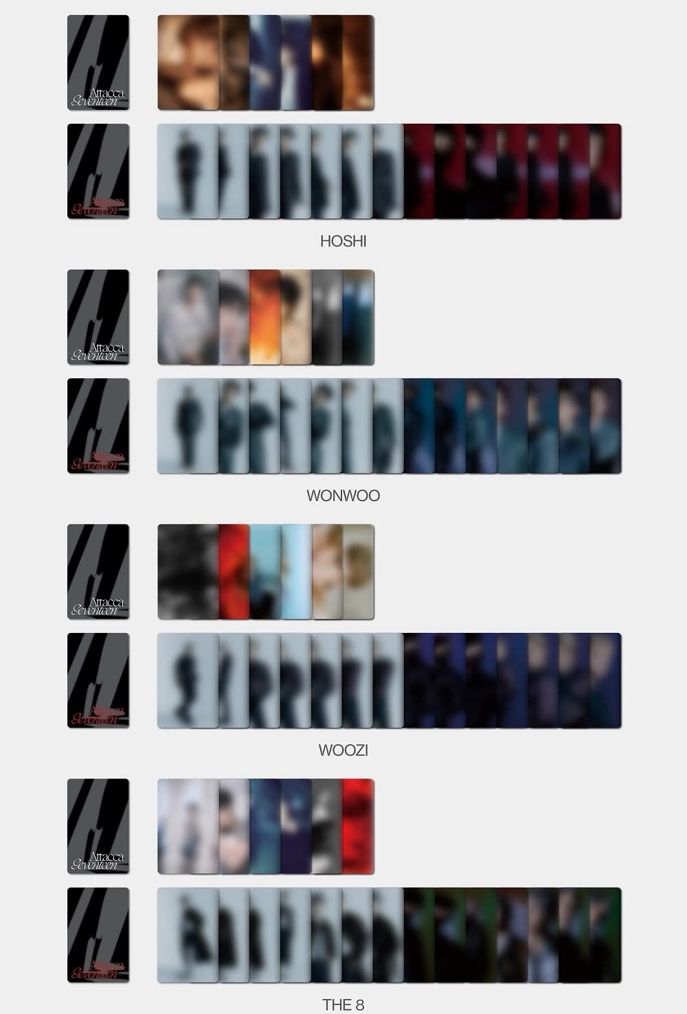 Pledis SEVENTEEN - Attacca [CARAT / Random ver.] (9th Mini Album) Album+Extra Photocards Set
