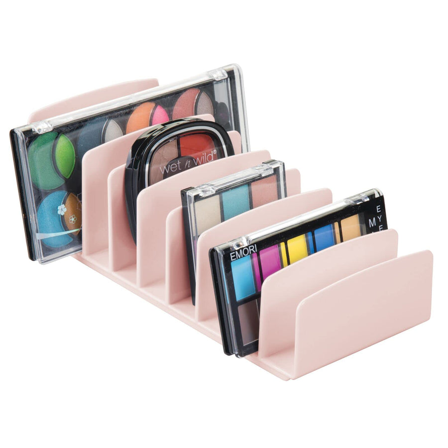 mDesign Plastic Divided Cosmetic Palette Organizer with