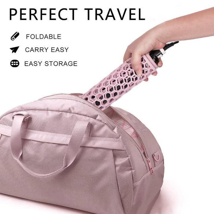 Large Heat Resistant Mat for Hair Styling Tools, Silicone Heat Pad for Curling Iron, Portable Travel Flat Iron Mat for Hair Straightener, Curler Wand, Hot Waver (Blue)