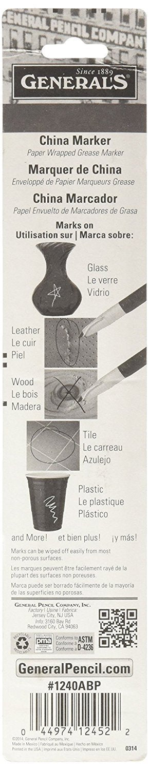 General Pencil 1240ABP China Marker Multi Purpose Greas