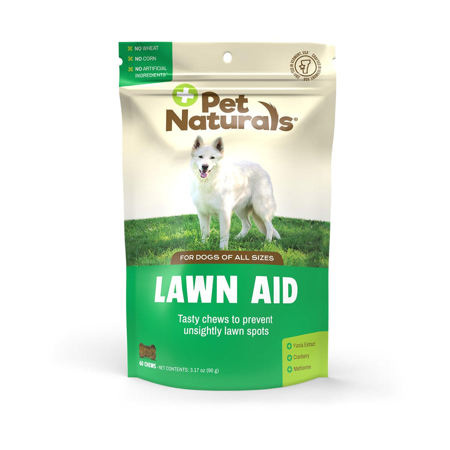 Lawn Aid Dog Urine Neutralizer for Lawn - 60 Chicken-Flavored Chews - Healthy Dog Treats for PH Balance in Urine Maintain Green Grass and Support Bladder & Urinary Tract Healthâ€‹