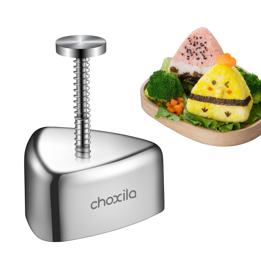 Onigiri Mold, Stainless Steel Rice Ball Mold Sushi Maker, Classic Triangle Spam Musubi Mold for Kids Lunch Bento and Home DIY
