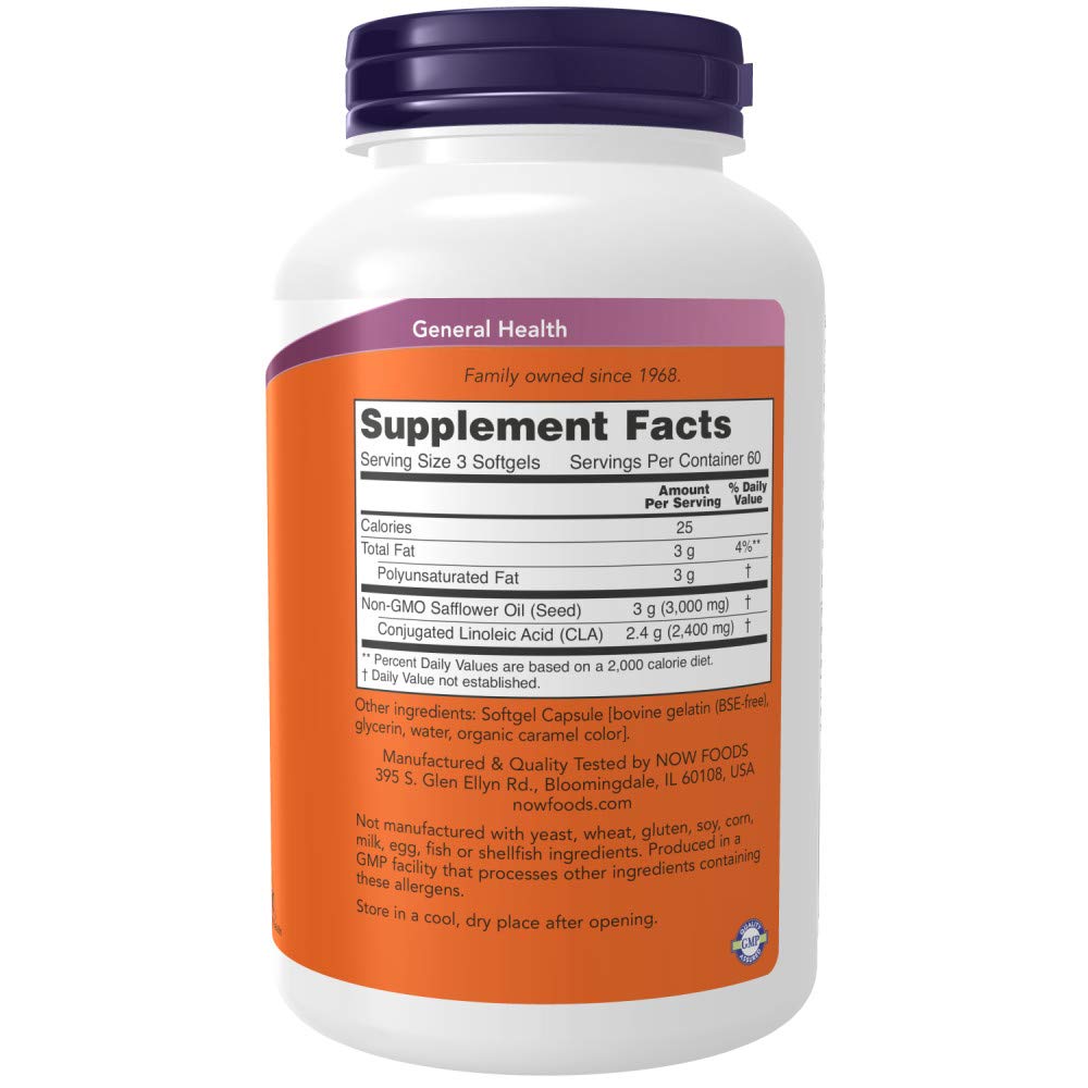 Supplements, CLA (Conjugated Linoleic Acid) 800 mg, Nutritional Oil, 180 Softgels
