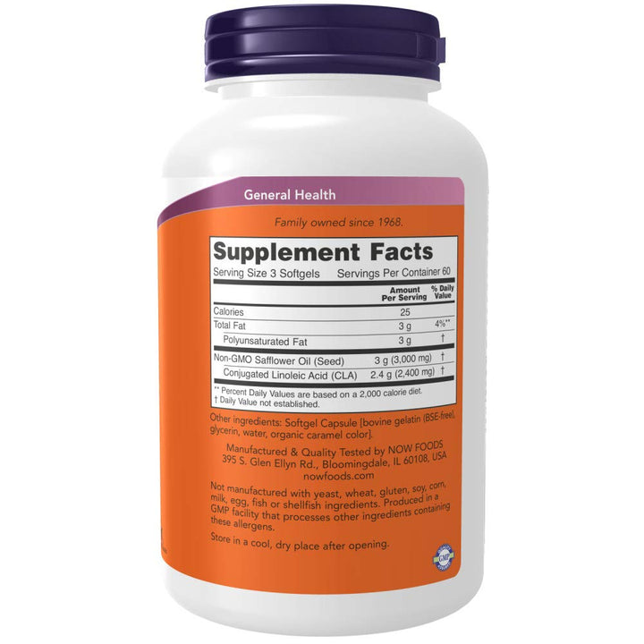 Supplements, CLA (Conjugated Linoleic Acid) 800 mg, Nutritional Oil, 180 Softgels