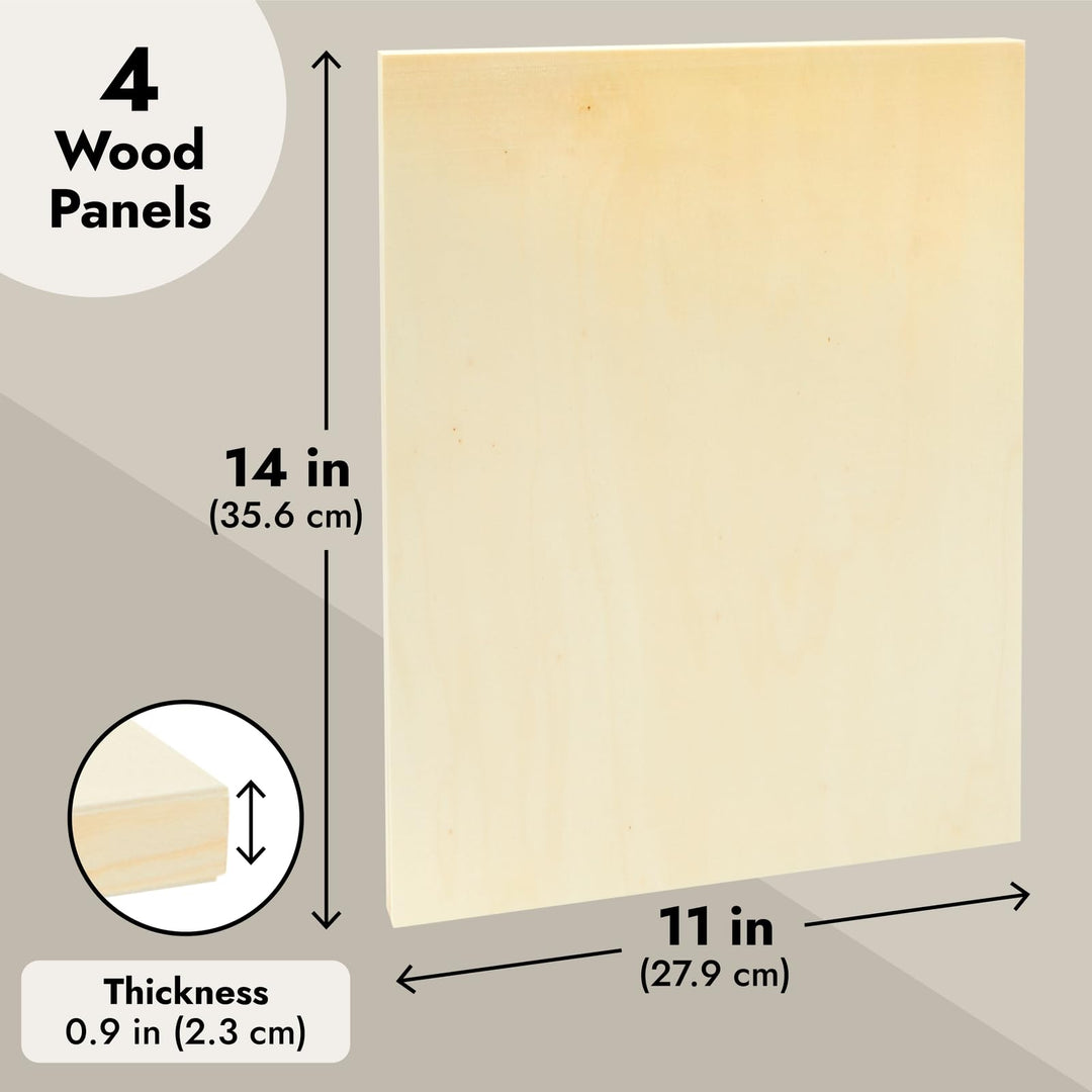 Bright Creations Unfinished Wood Panels for Painting, B