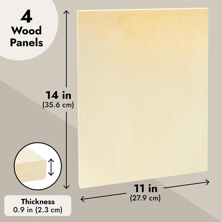 Bright Creations Unfinished Wood Panels for Painting, B